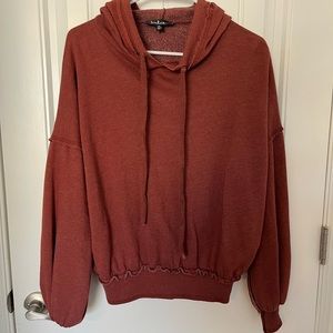 Red Balloon-Sleeve Hoodie from Lulu’s